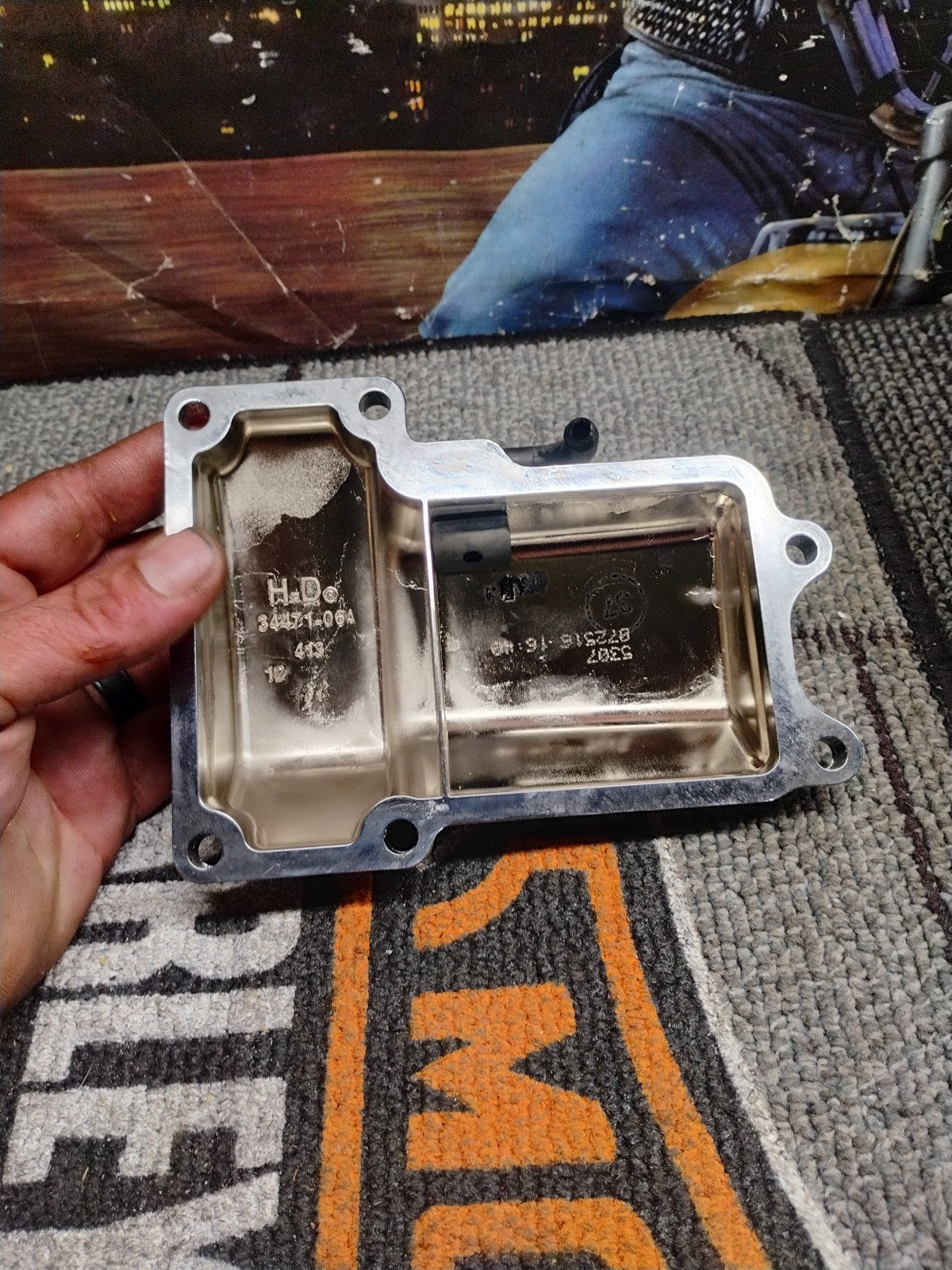 Harley Davidson - OEM 34471-06A  Chrome Transmission Top Cover 