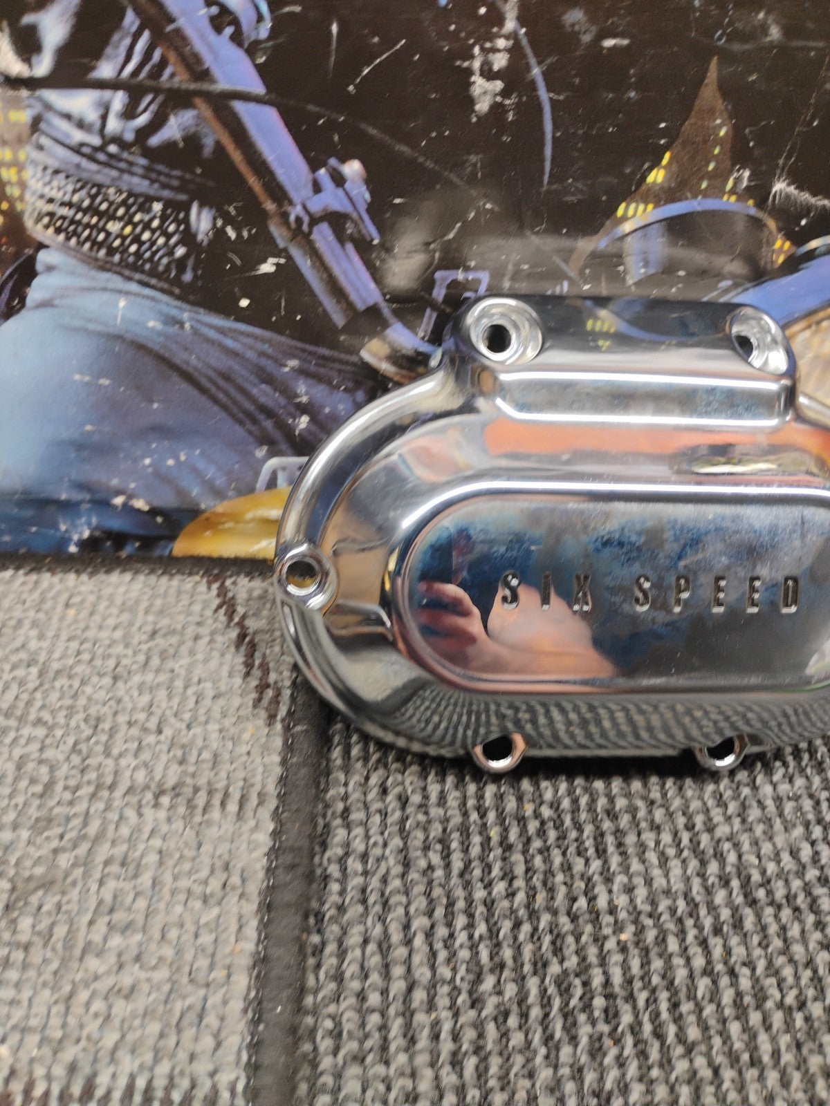 ✅06-17 Harley FXDL Dyna Low Rider Clutch Side Chrome Transmission Cover 37126-06