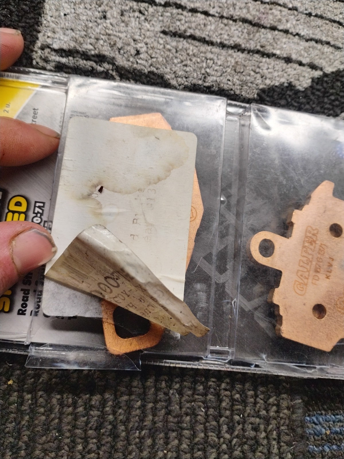 Yamaha r1 Galfer Sintered Brakes Glf00F Semi-Metallic Rear Brake Pads Set New