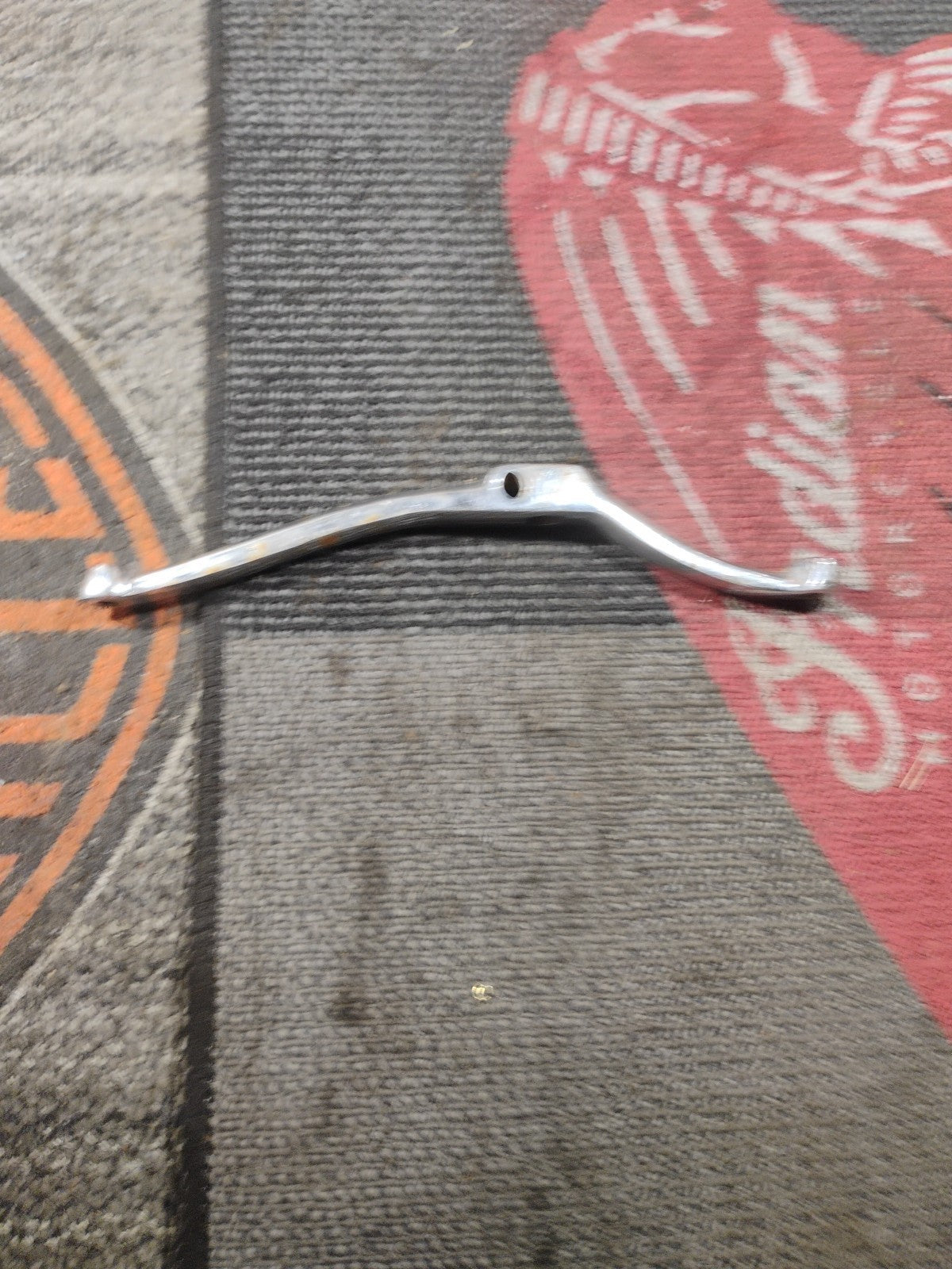 Chrome Heel Toe Shift Lever w Smooth Center Hole for Harley FL Models 1965-1984