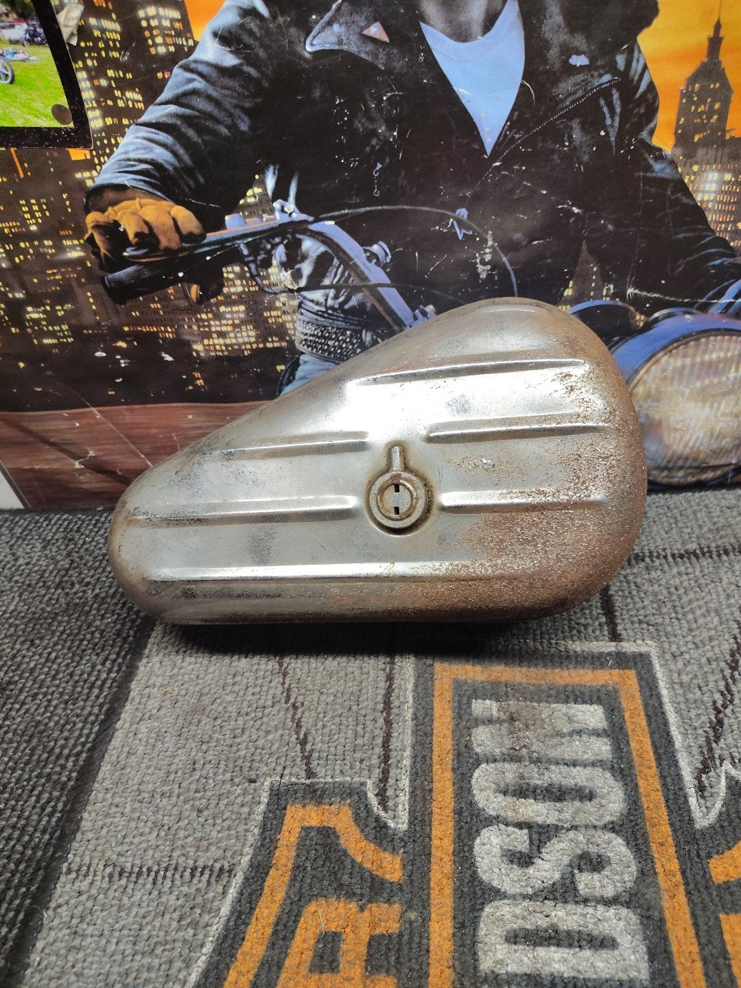  Crusty 1955 Harley Panhead Flathead Knucklehead EL FL UL OEM *2252A Tool Box 