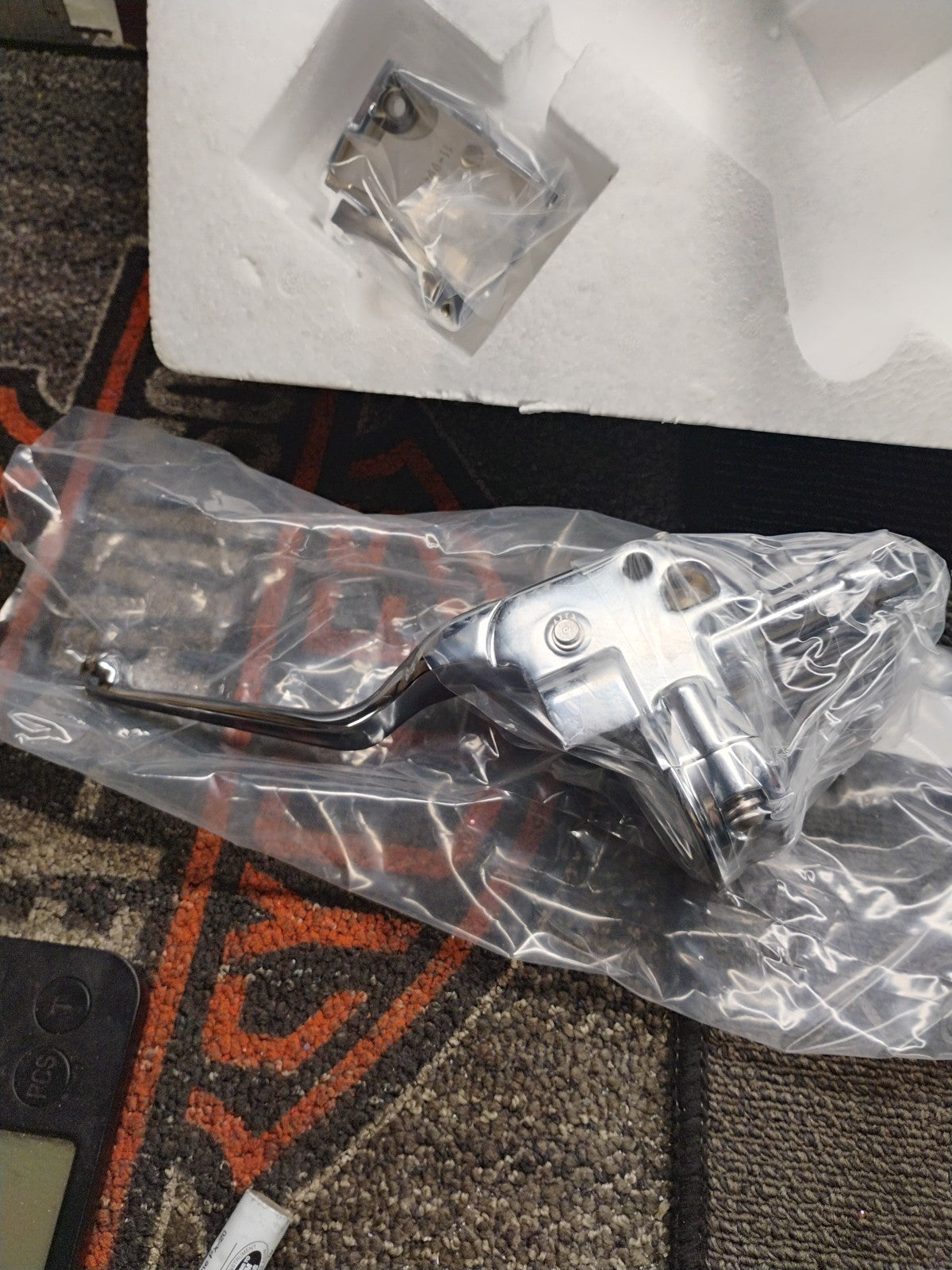 Chrome H/B Control Kit 14mm W/O Switches Fits 14-19XL Art No 22-0841