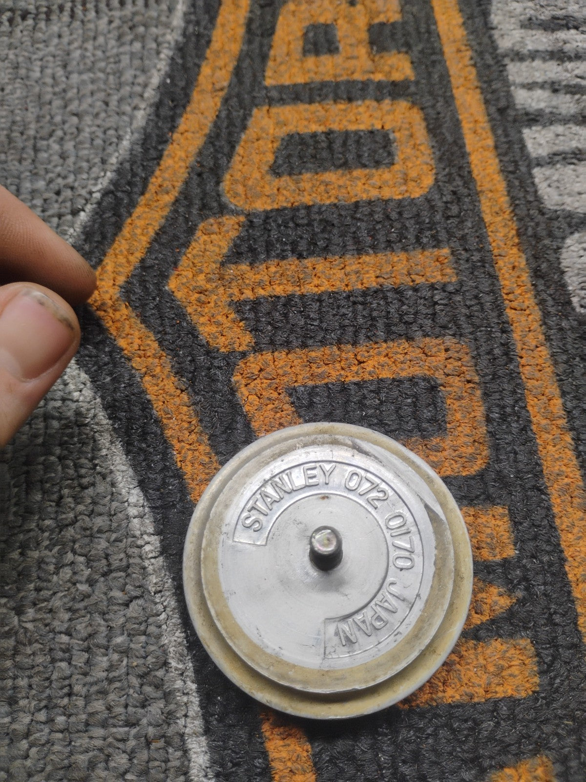 Vintage HONDA AMBER REFLECTOR 6mm Stud Aluminum Stanley 072-0170