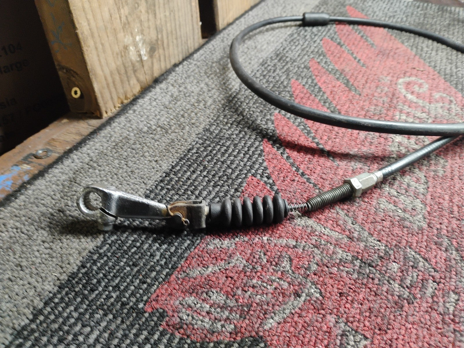 1983 Suzuki gs1100E clutch cable with arm