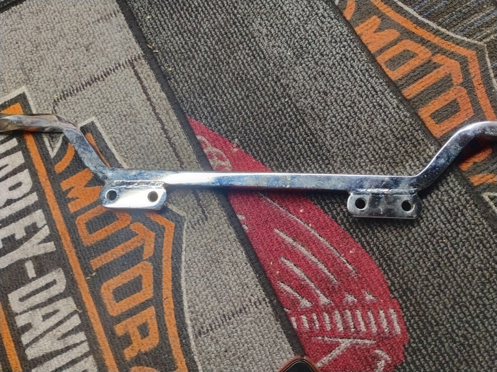 UNIVERSAL VINTAGE HWY PEGS TWISTED CHROME CHOPPER CUSTOM HARLEY HONDA 