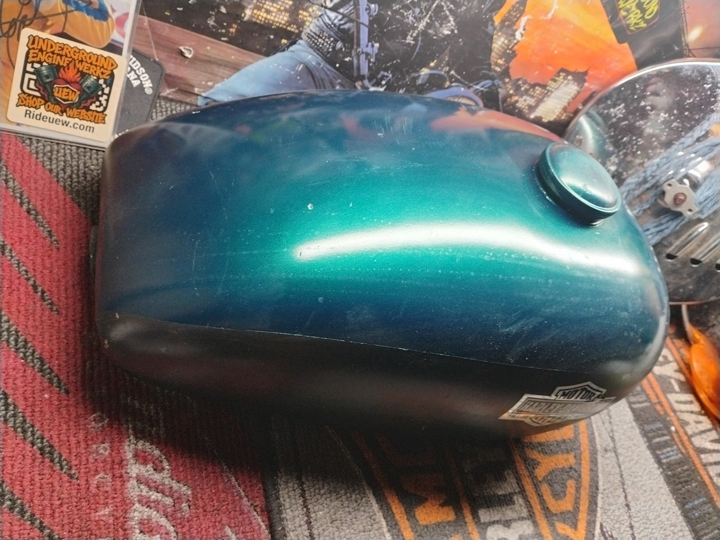 VINTAGE 1970s HARLEY DAVIDSON FUEL TANK 