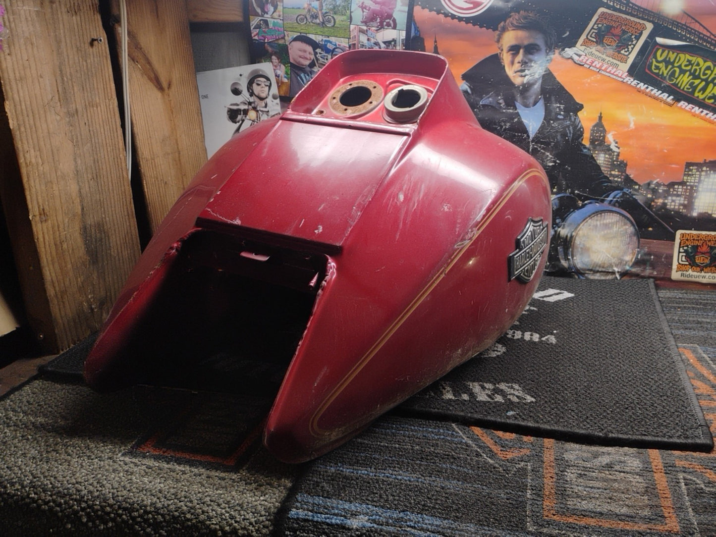 OEM Harley-Davidson FLHTC Electra Glide Touring Fuel Gas Tank Candy Red 82-85