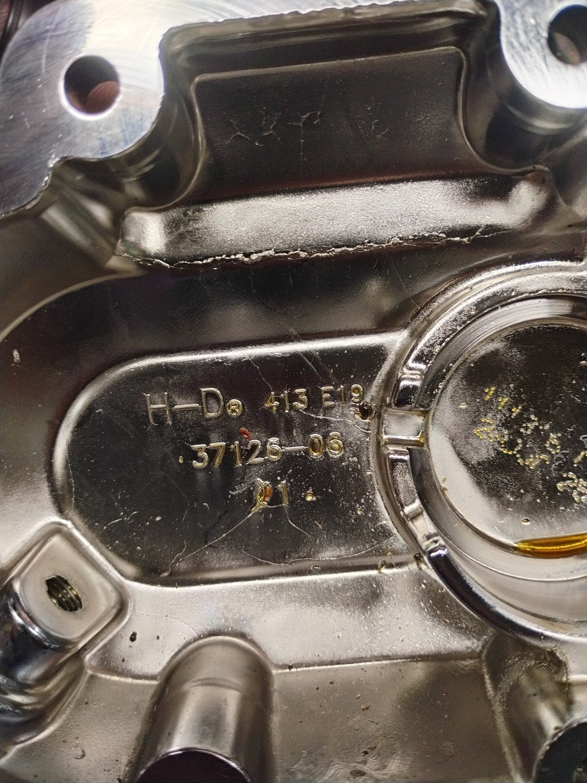 ✅06-17 Harley FXDL Dyna Low Rider Clutch Side Chrome Transmission Cover 37126-06