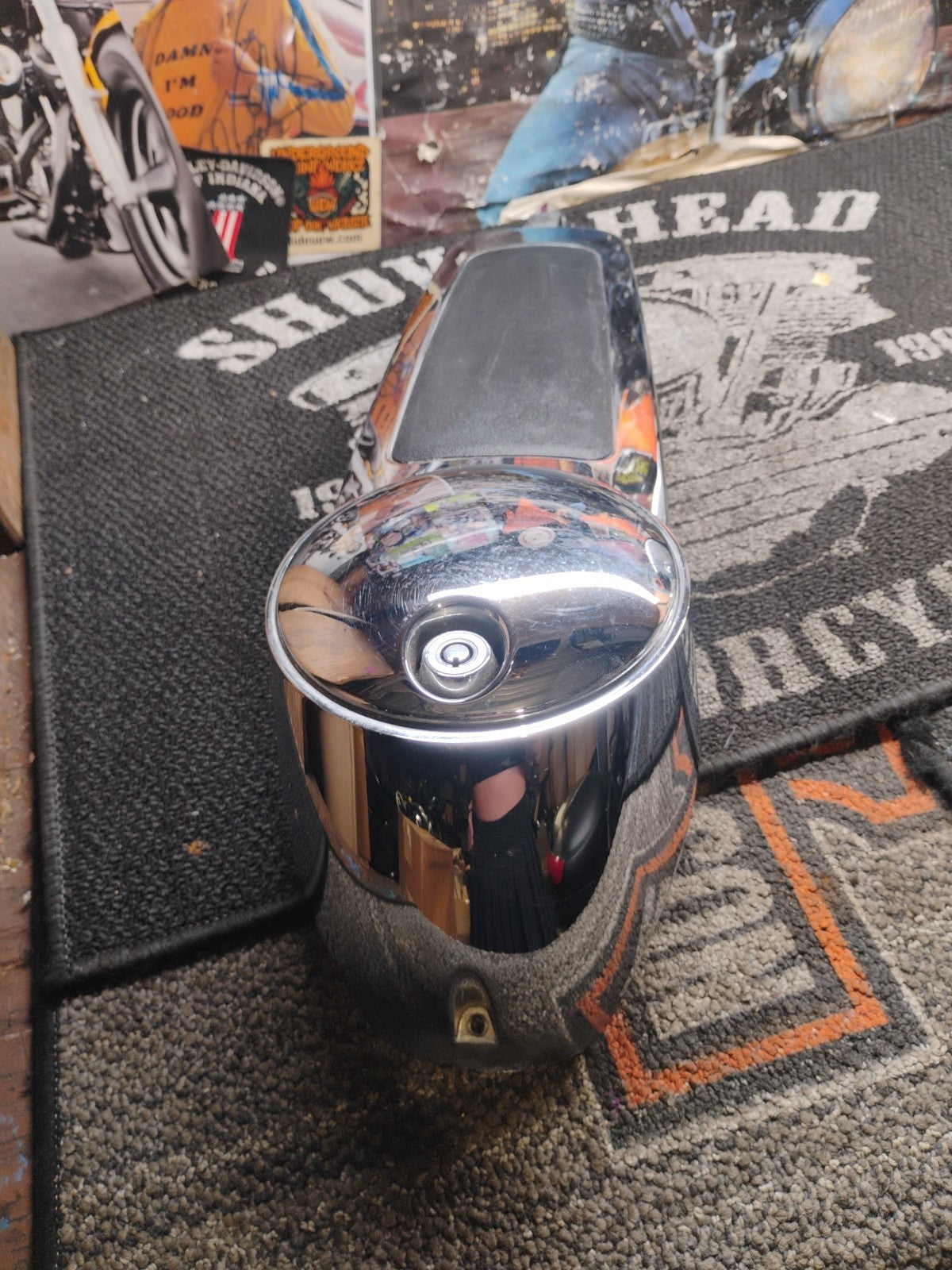 OEM Harley-Davidson Chrome Gas Tank Console Dash 2008-Up 61270-08