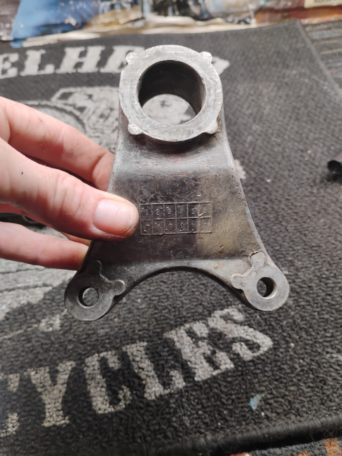 Suzuki TL1000S Rear Brake Caliper Carrier Mount Bracket OEM Swingarm Mount