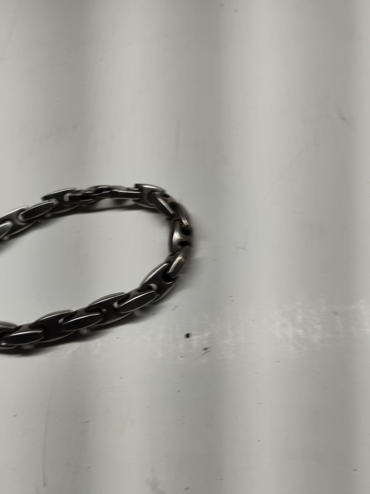 Stainless Steel Brushed Mens Link Bracelet 8.25"