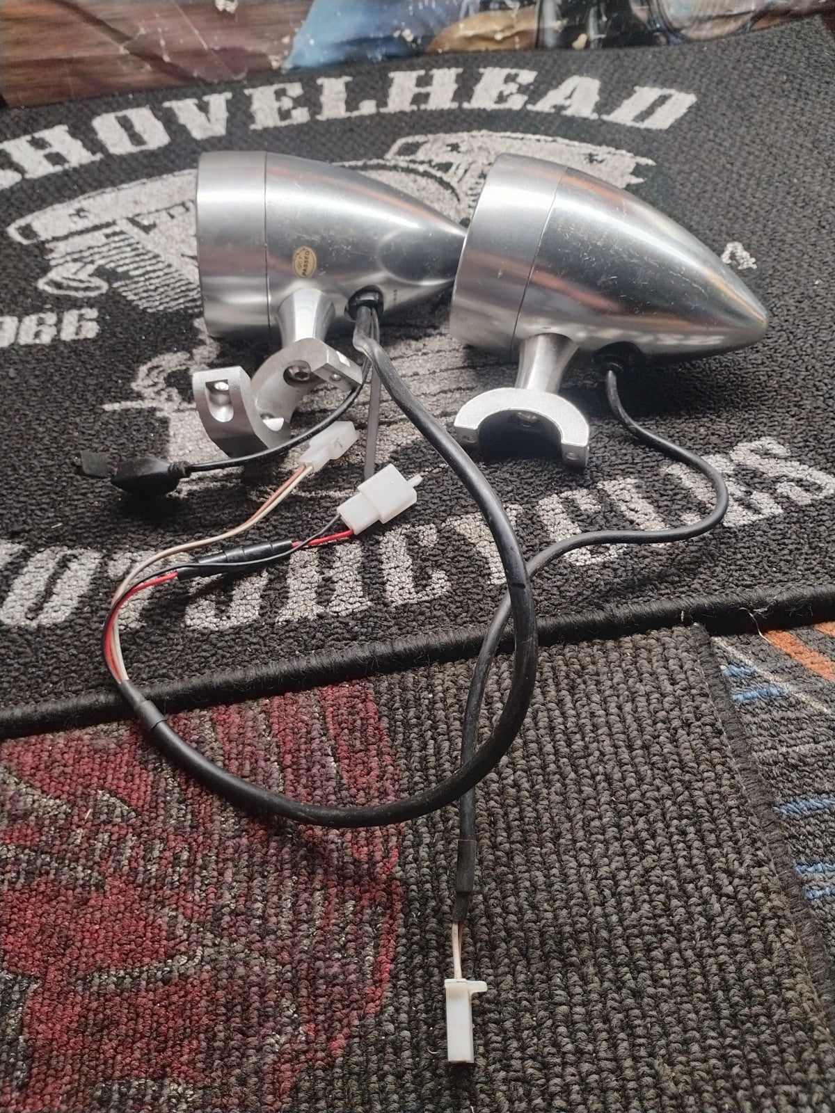 Harley Davidson Road King Softail Dyna Sportster Handlebar Mounted Speakers
