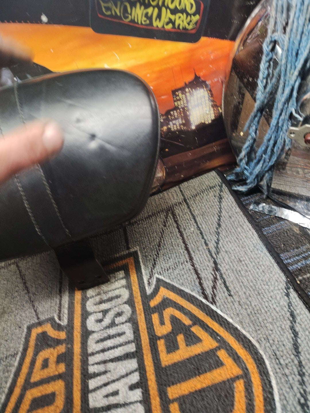 OEM Harley Davidson Driver Seat Backrest Used Condition Hight Adjustable