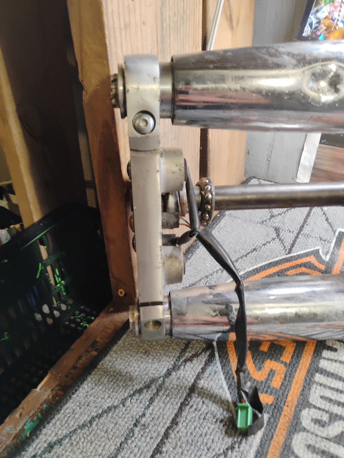 00-07 SHADOW SABRE 1100 FRONT END FORKS FORK TRIPLE TREE CLAMP TOP BOTTOM Axle 