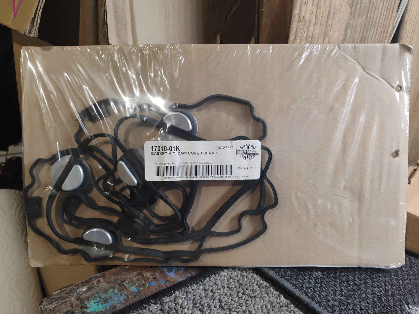 Harley-Davidson OEM Cam Cover Service Gasket Kit 17010-01K NOS