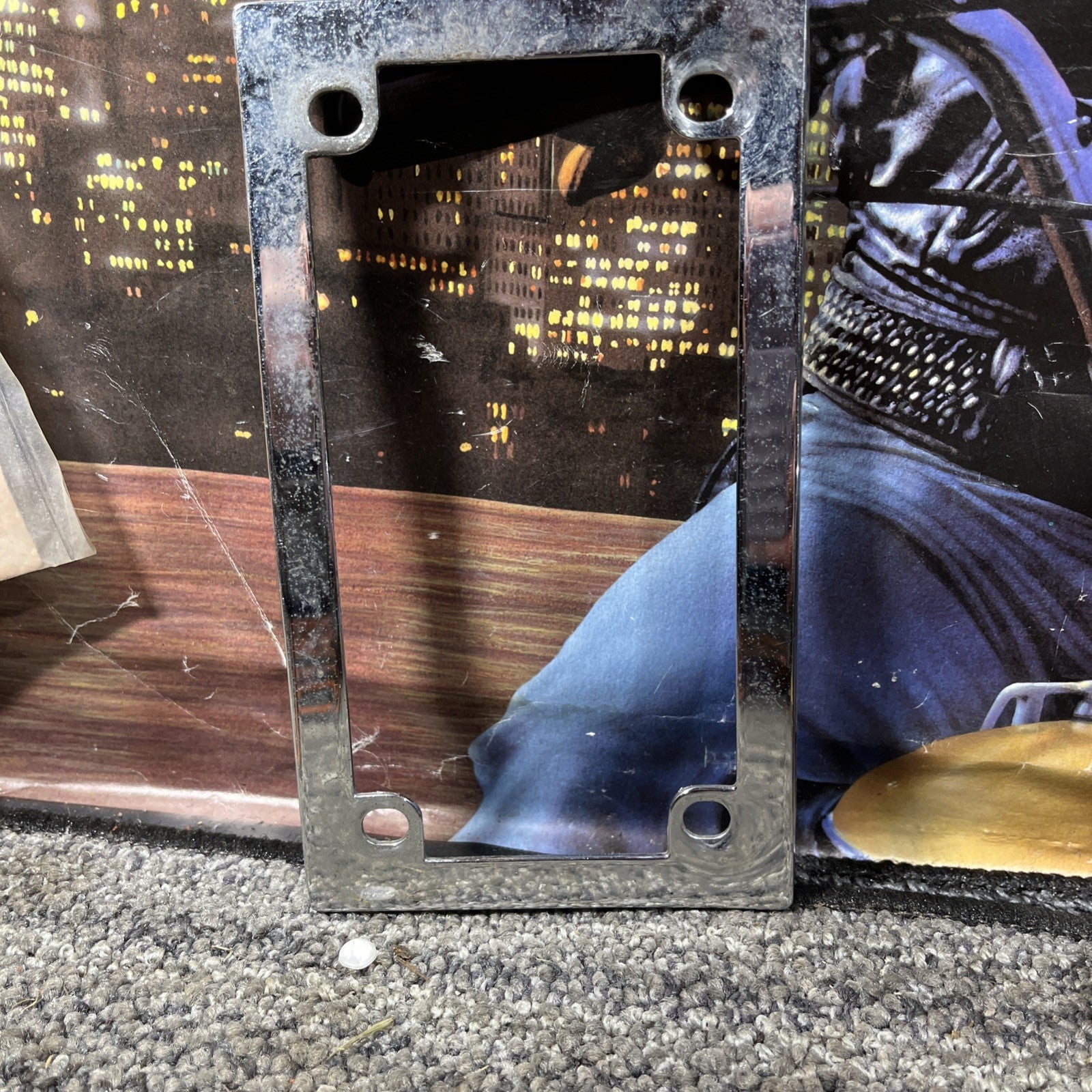 chrome motorcycle license plate frame