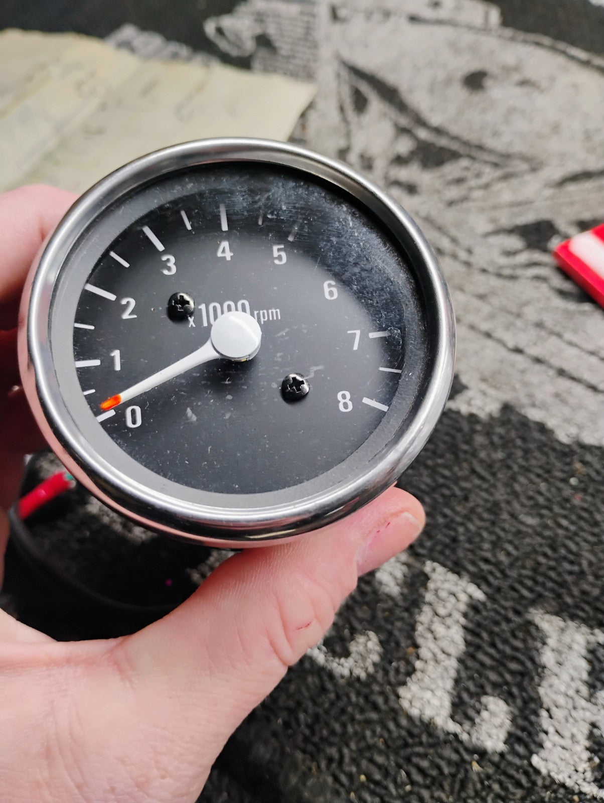 Harley-Davidson Tachometer Gauge 8000 RPM Sportster Dyna Softail
