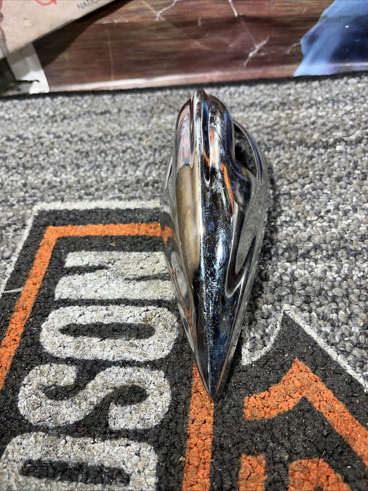 Chrome Nostalgic Fender Ornament for Harley Softail Touring Heritage