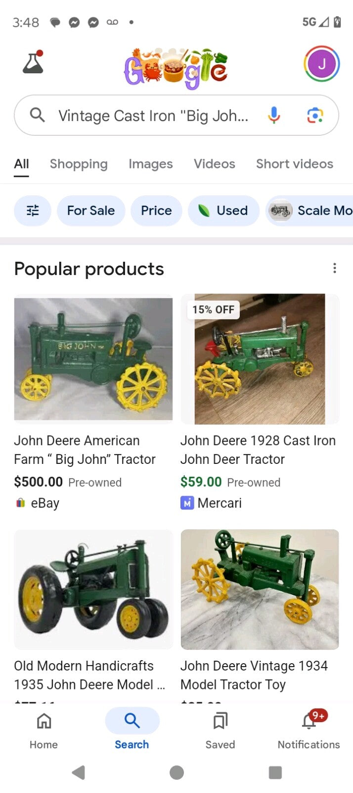 Vintage Cast Iron “Big John”  John Deere (1928-1935)