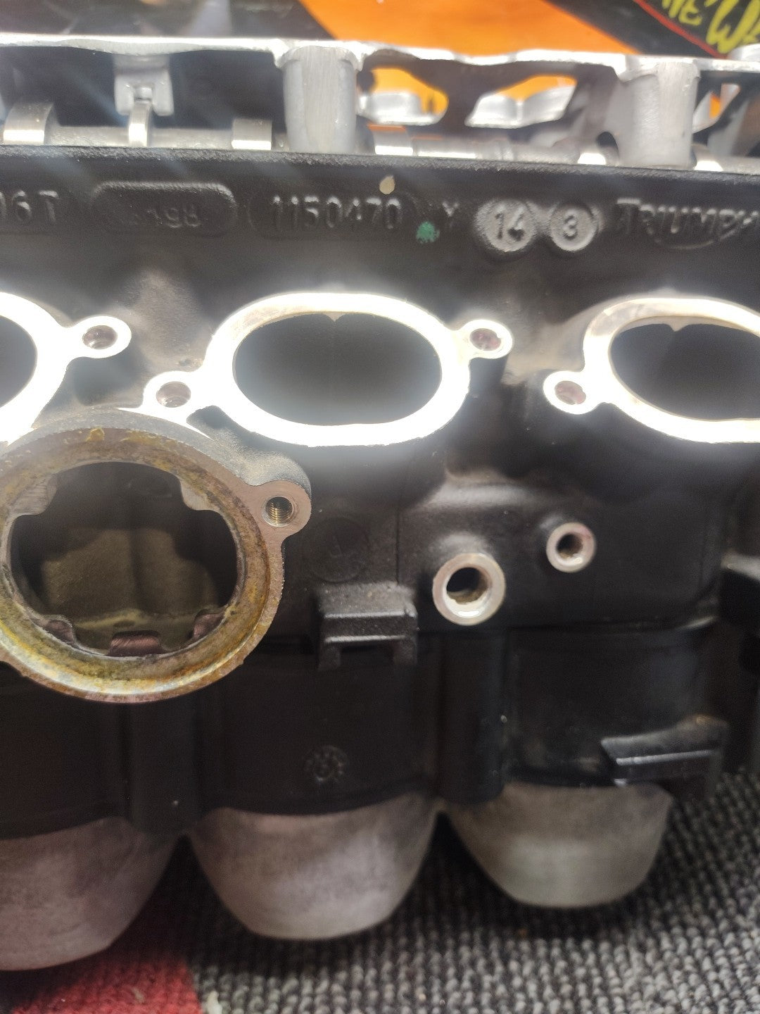 2009 Triumph Street Triple 675 Cylinder Head With Cams Cylinders And Hardware 