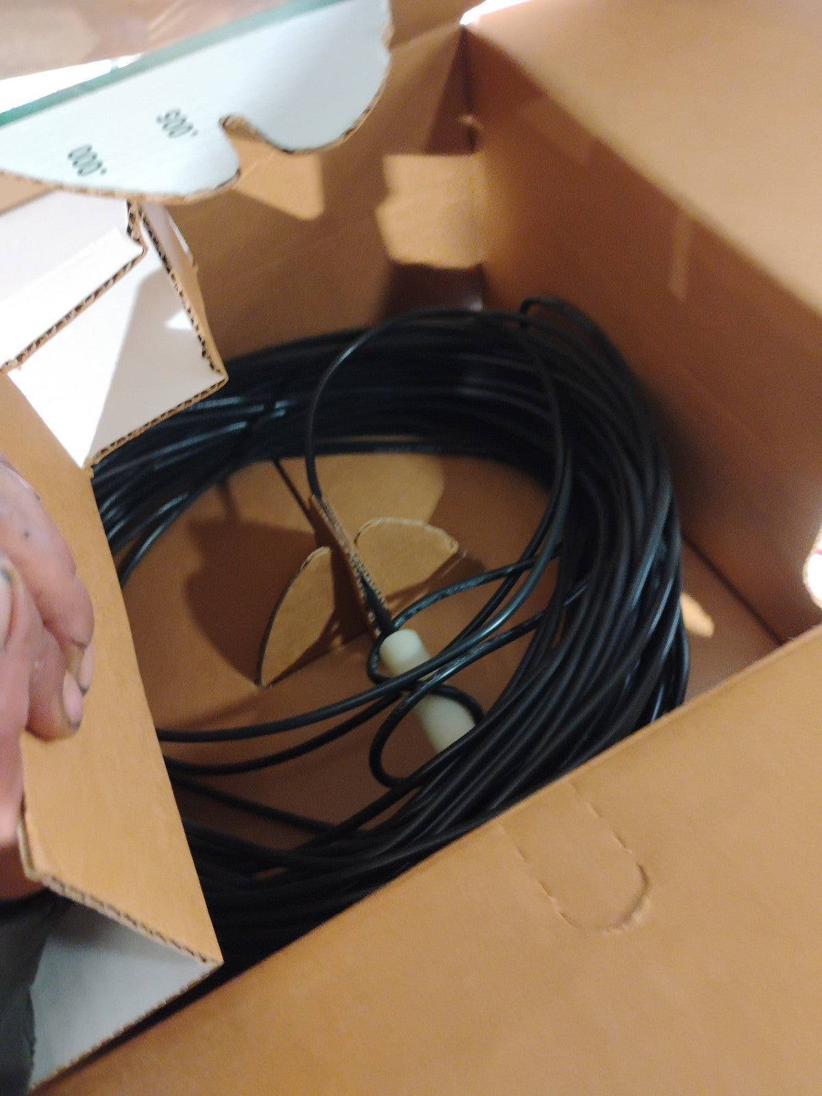 New Box, Genesis RG59/U 95%BC CCTV 100 foot white wire box general coaxial cable