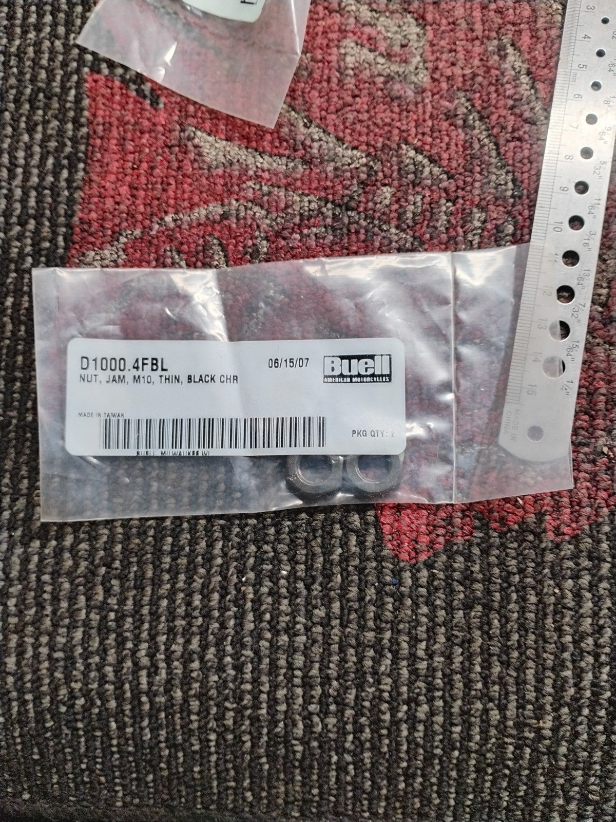 D1000.4FZ NEW OEM BUELL JAM NUT M10 D1000.4FZ