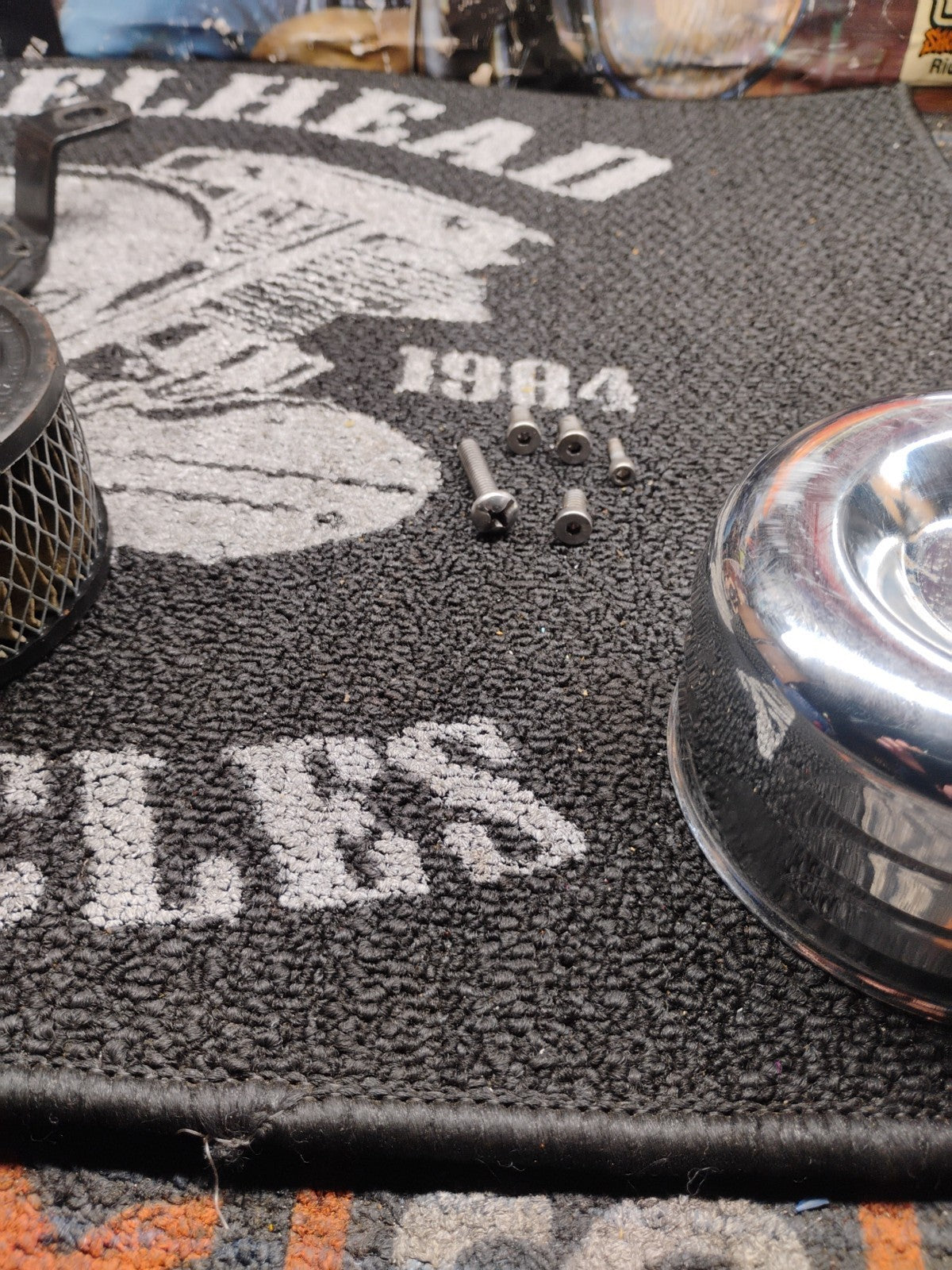 Chrome Air Cleaner /Breather Kit With Hardware 