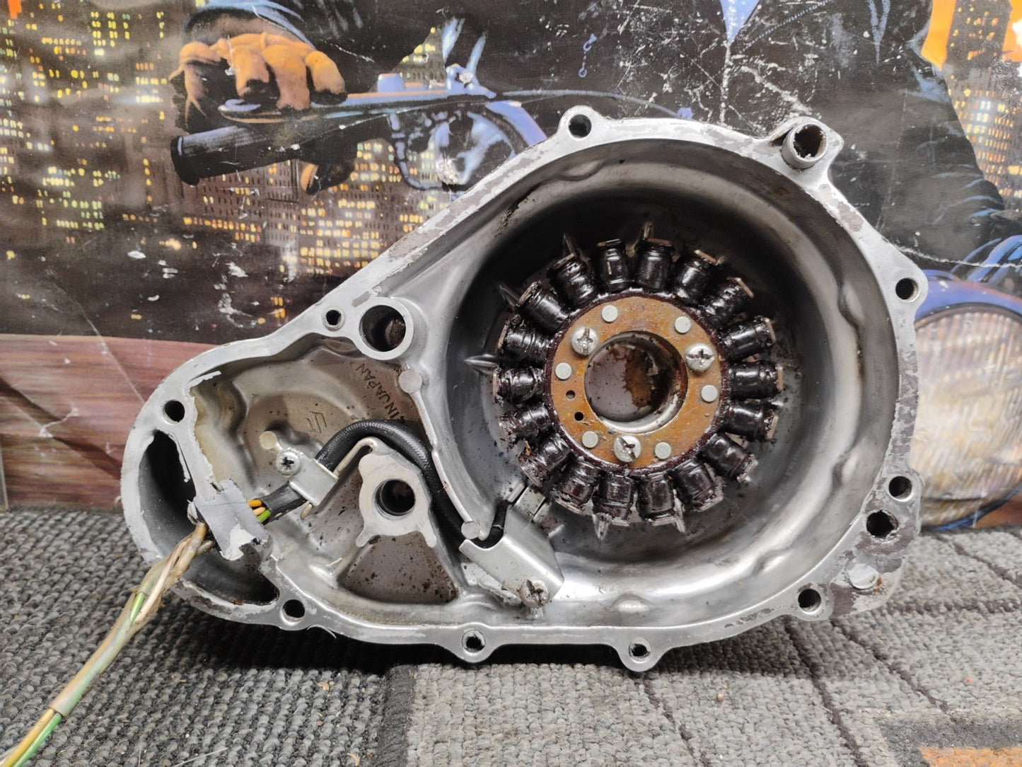 1981 Suzuki GS650L  Stator /Magnet/Cover (Not Tested)