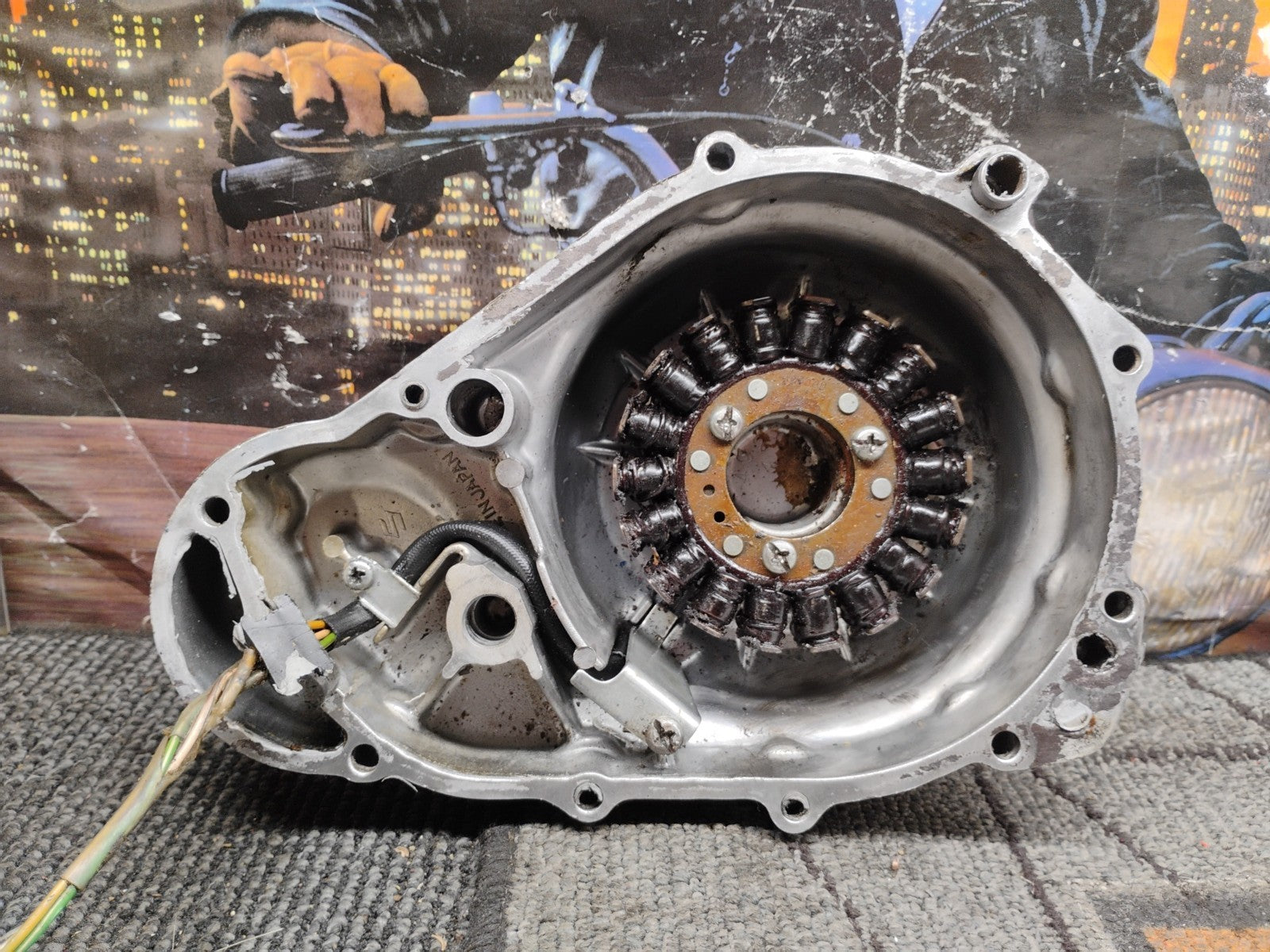 1981 Suzuki GS650L  Stator /Magnet/Cover (Not Tested)