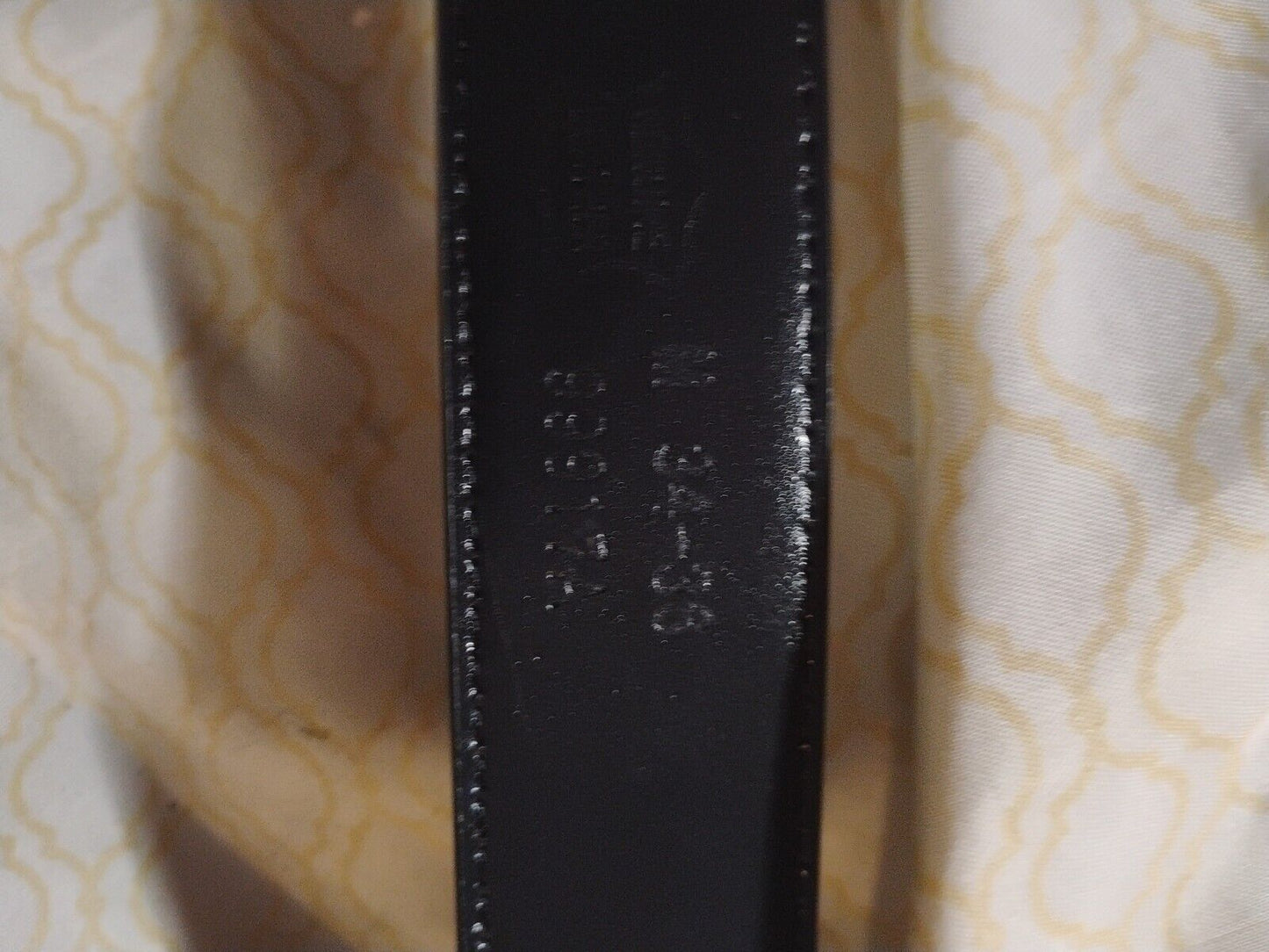 USA Eagle Genuine Leather Belt Size 34-36 Black Vintage USA American Bald Eagle