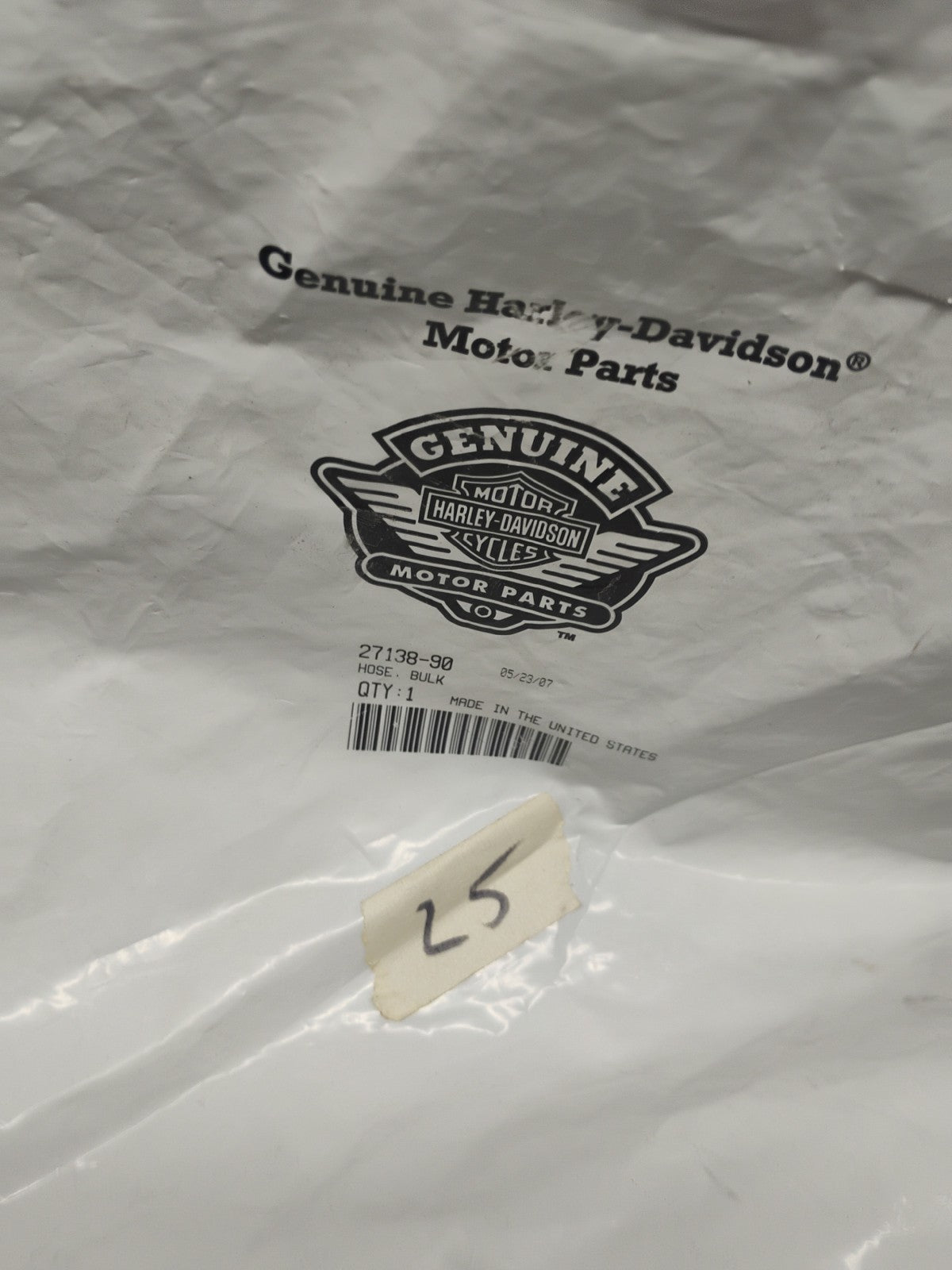 OEM H-D 3/16 BULK HOSE - 27138-90
