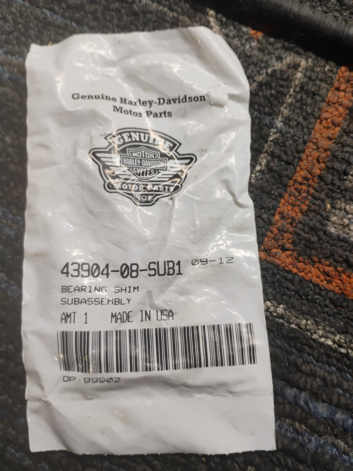 NOS OEM Harley-Davidson Bearing Shim Sub Assembly 43904-08-SUB1