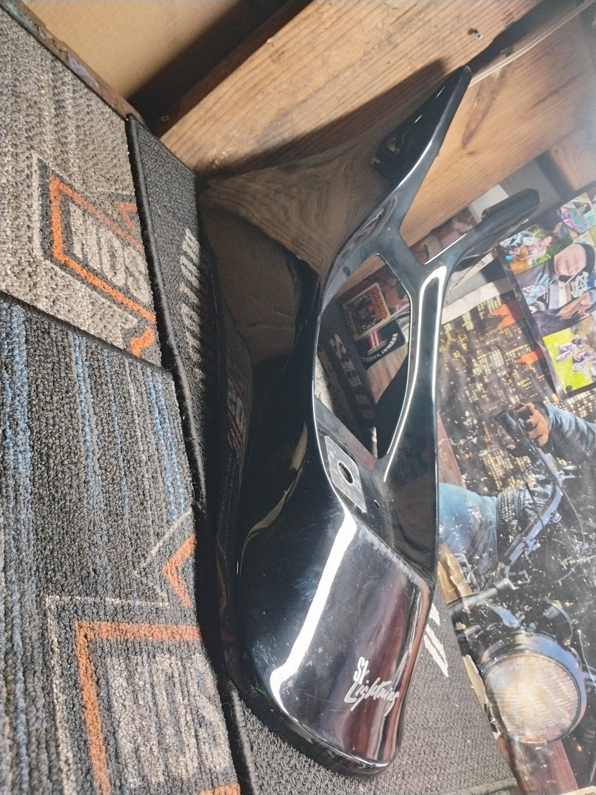 1996-1998 Buell S1 Lightning Rear Tail Fairing Seat Cowl Black OEM M0190.TA