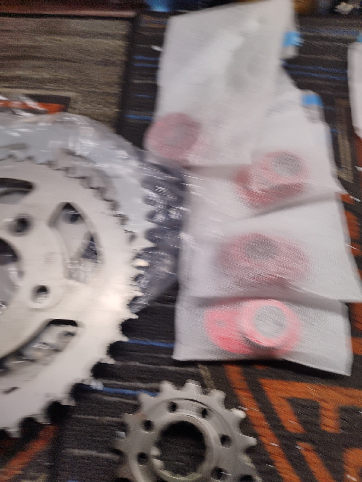 01 BMW Hp4 Racing Motorcycle Sprocket Set  71 11 8 405 217 OEM 1 Set