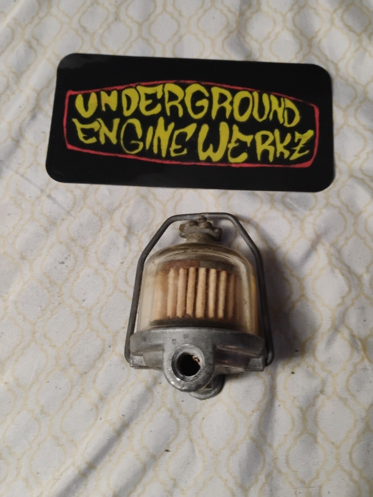 Glass Fuel Bowl and Filter Assembly For 1956-1957 Chevy and GMC Pickup Trucks