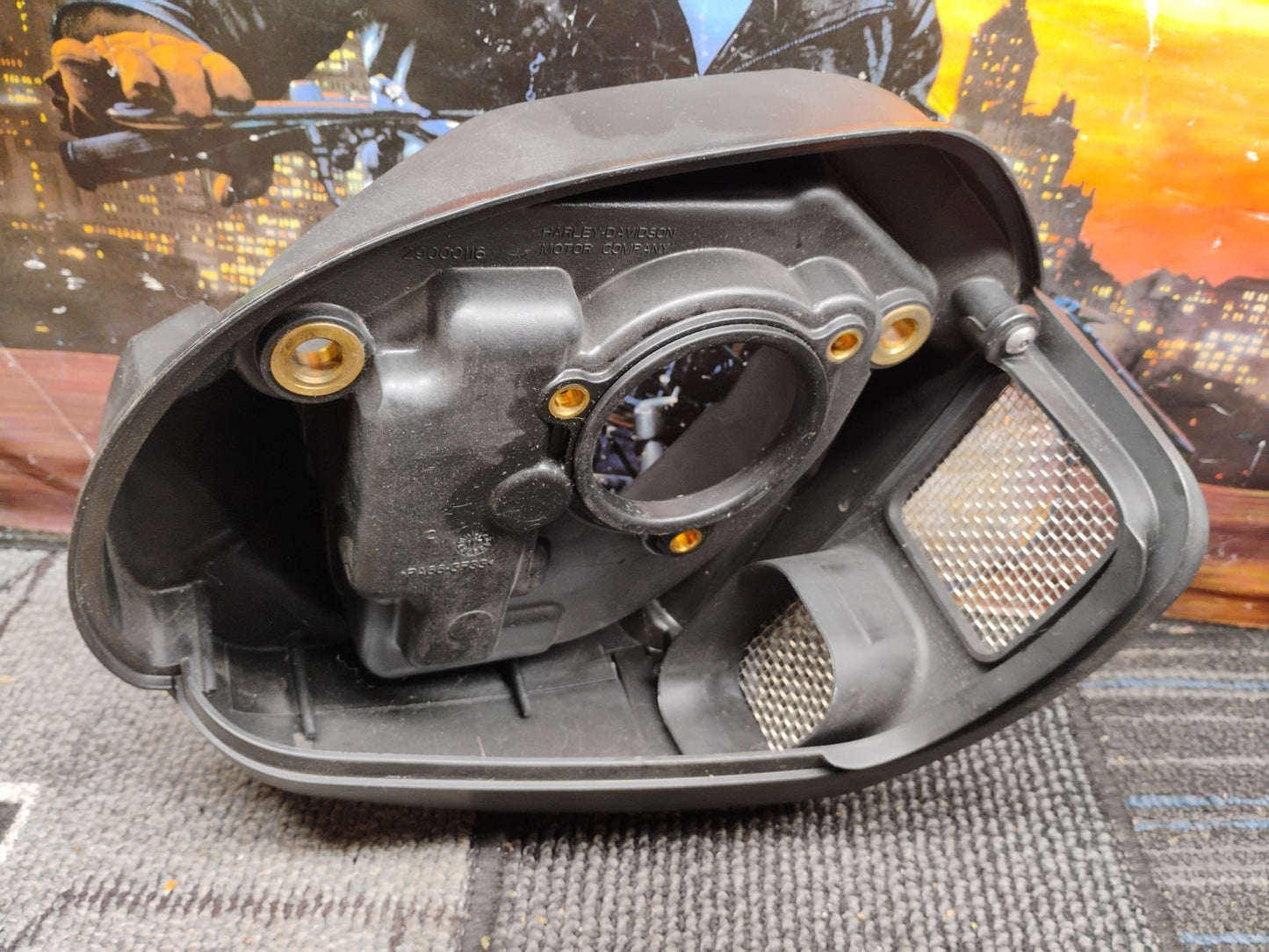 Harley Davidson Milwaukee 8 Touring OEM Air Filter Cleaner Back Plat #46