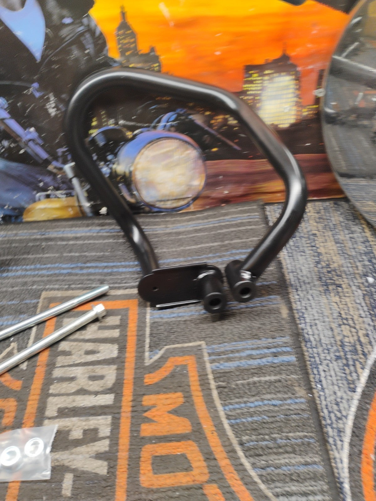 Fit For  Royal Enfield Hunter 350 Black Compact Engine Guardj1c  KXG 0053/F