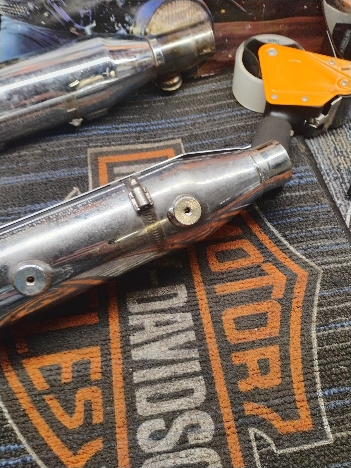  HARLEY DAVIDSON 00-06 SOFTAIL MUFFLER & HEADERS 65413-00 (SCUFF ON MUFFLER)