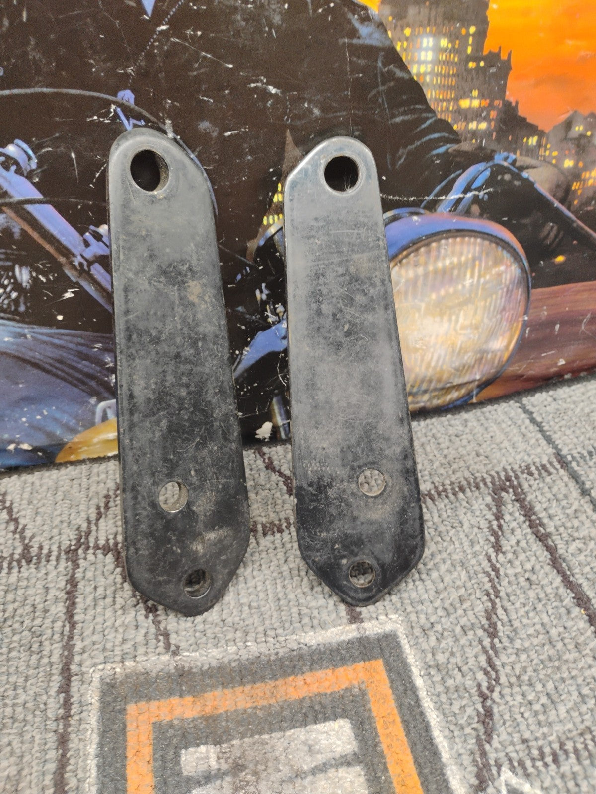 Harley-Davidson FXD Dyna Forward Foot Rest Plates   (OEM Black)