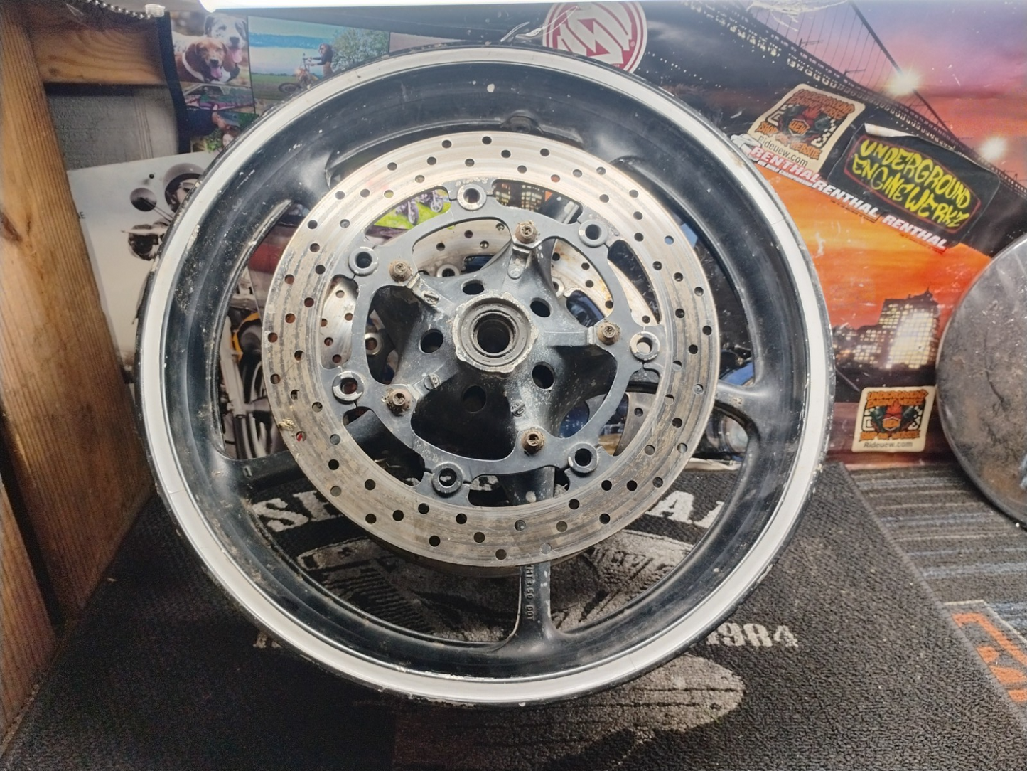 2014 Yamaha YZF-R6 Front Wheel Rim OEM Dual Disc
