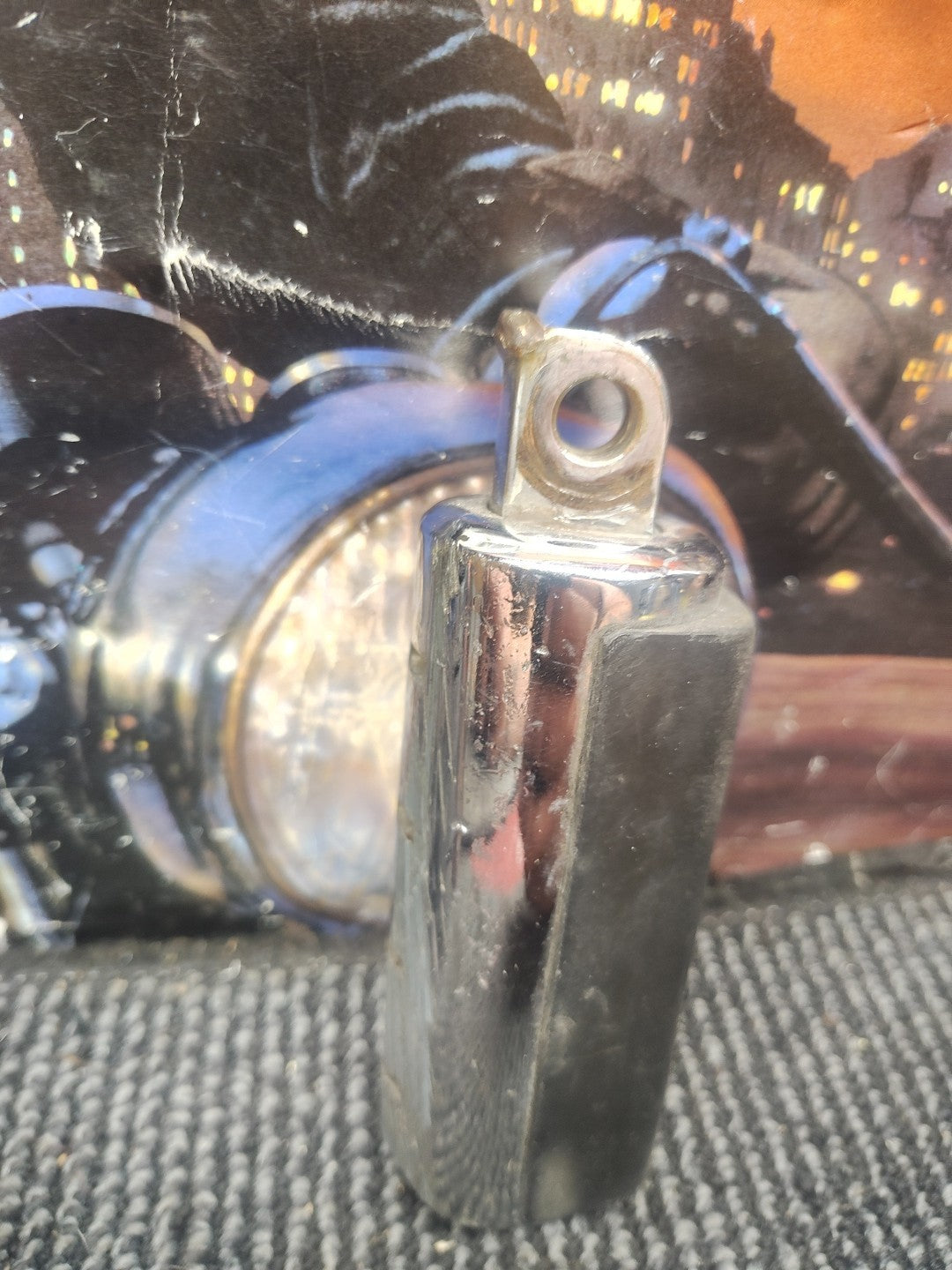 Harley Davidson Footpegs pegs 7/16" wide mount black rubber OEM