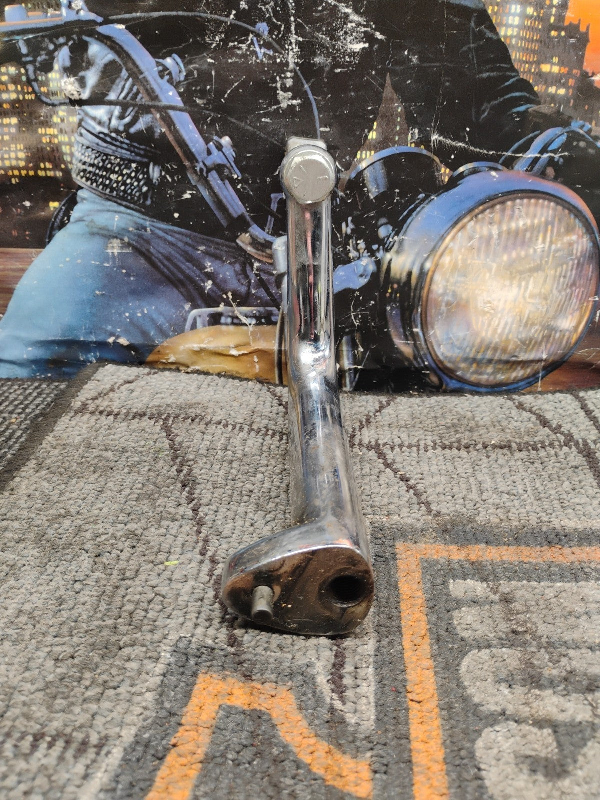 Highway Footpeg Mount Harley Sportster OEM chrome 1984-2003 Ironhead Evo