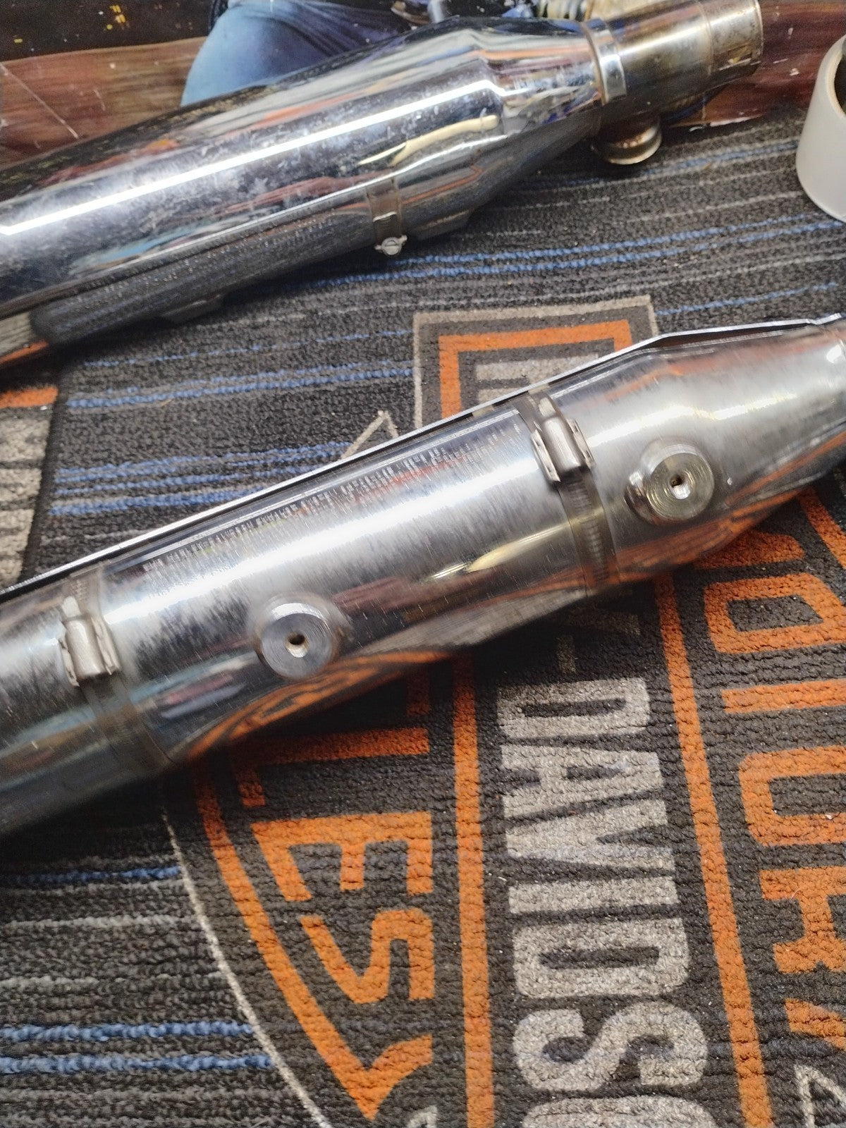 HARLEY DAVIDSON 00-06 SOFTAIL MUFFLER & HEADERS 65413-00 (SCUFF ON MUFFLER)