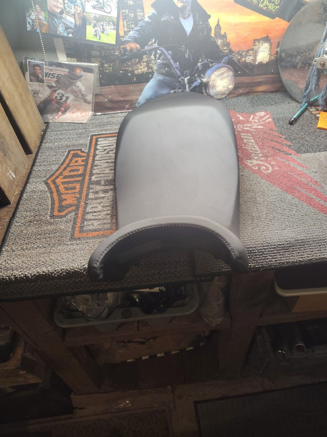 Lowered two-seater saddle, black, original a9700886, Triumph Tiger 660 Sport