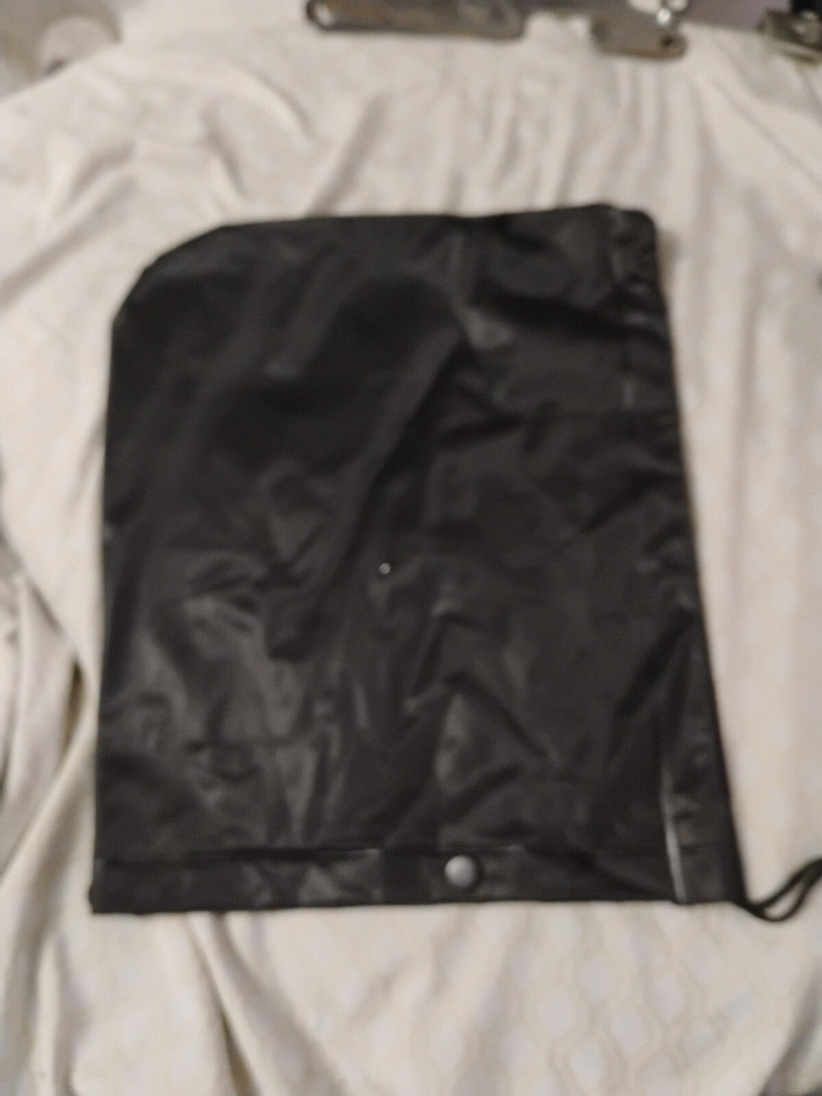 CONDOR 4ML31 Rain Hood,Black,Snaps,Rubber Police Jacket 