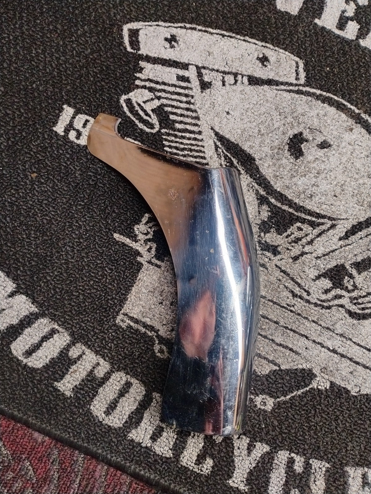 AMF Harley-Davidson 65707-77 Chrome Left Vertical Exhaust Heat Shield