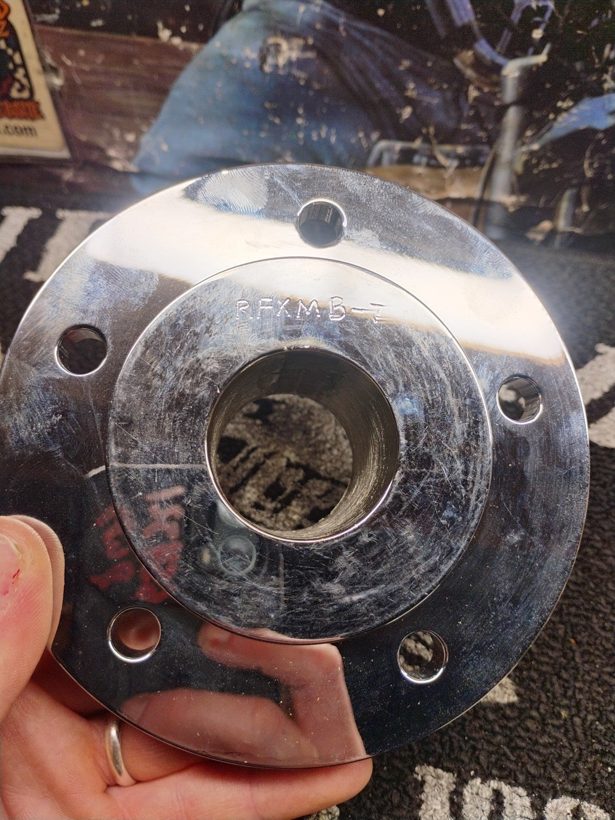 RFXMB-7 2.680 Wheel Hub Spacer Adapter Chrome 2000-Up Harley-Davidson