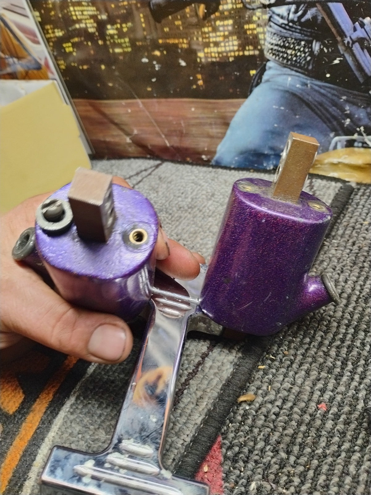 Crusty Old Shovel Head Panhead Chrome Single FireCoil Mounts 4 Harley Davidson