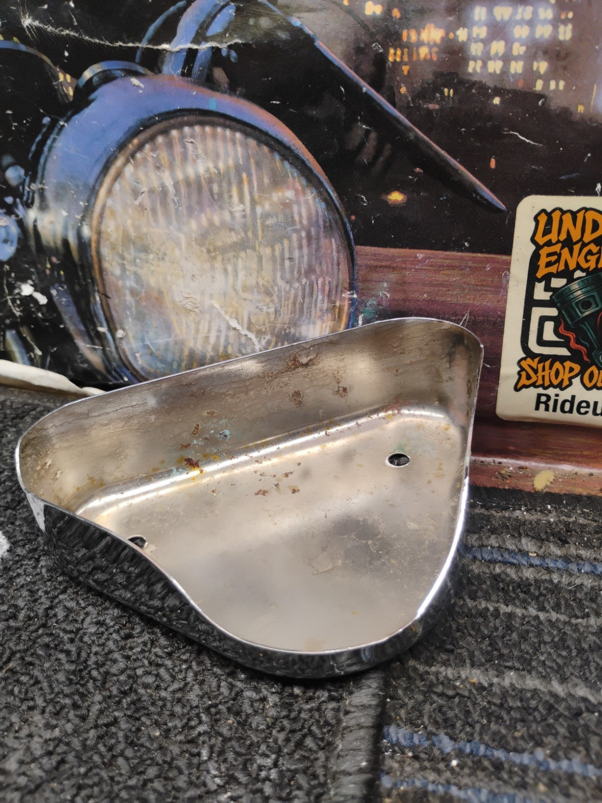 OEM Harley-Davidson Chrome Rear Brake Master Cylinder Cover 41811-86