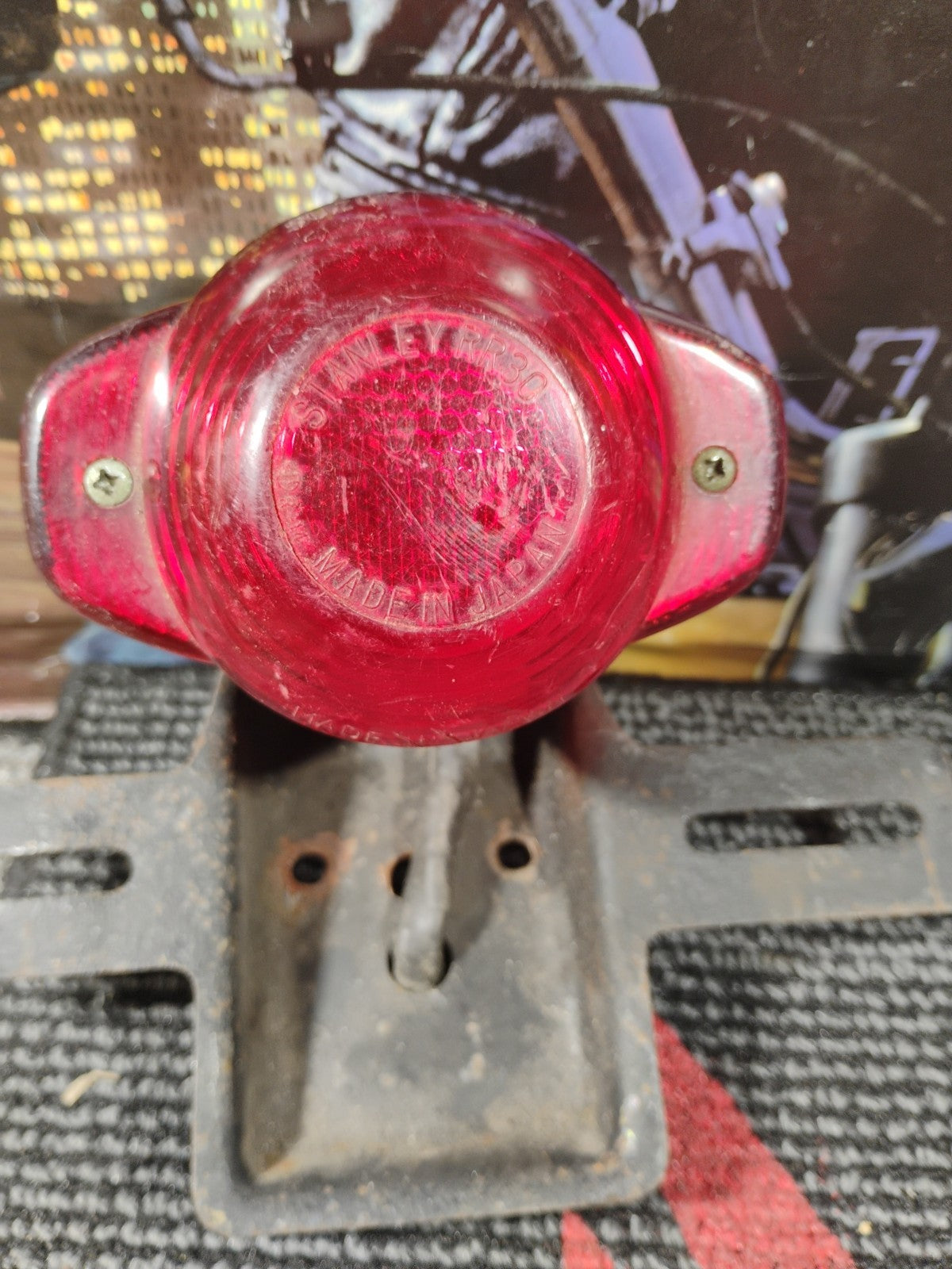 Vintage Stanley RR30 Tail Light Japan Motorcycle